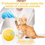 Soft flexible silicone nipple designed for newborn kitten and puppy feeding comfort