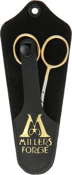 Millers Forge 4-inch stainless steel grooming scissors close-up
