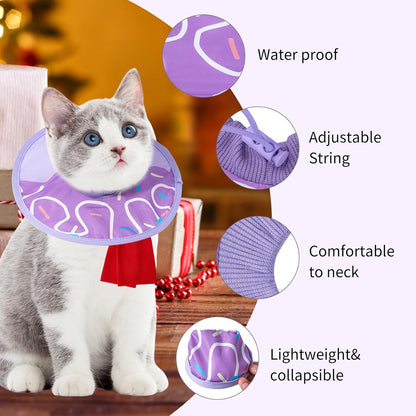 Waterproof fabric detail of SLSON pet recovery cone