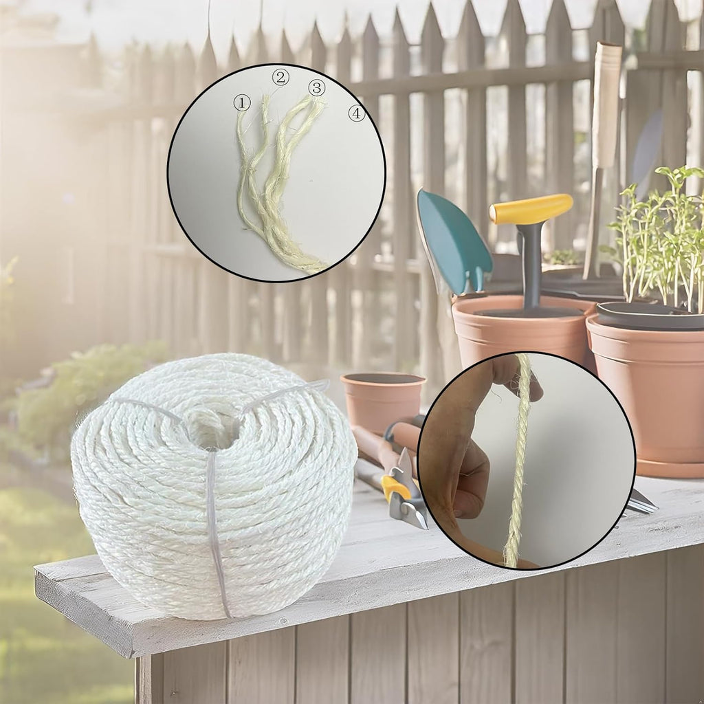 Natural sisal fiber rope for DIY cat furniture repair