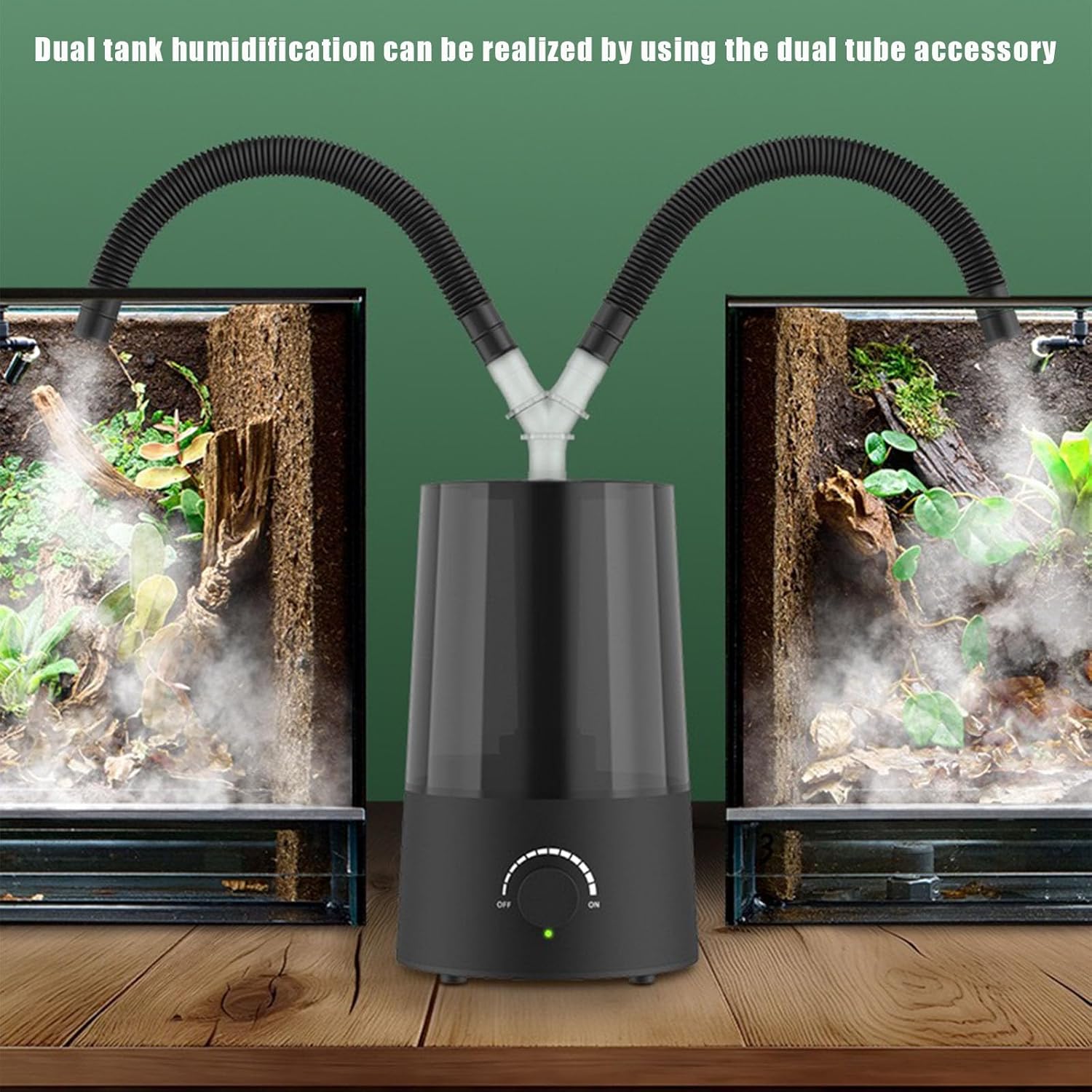 JZNCHP terrarium mister with dual hoses attached