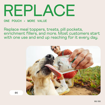 Functional dog pill pocket alternative and training reward pouch