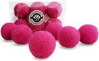 Handcrafted felted wool balls for pet fetch and play