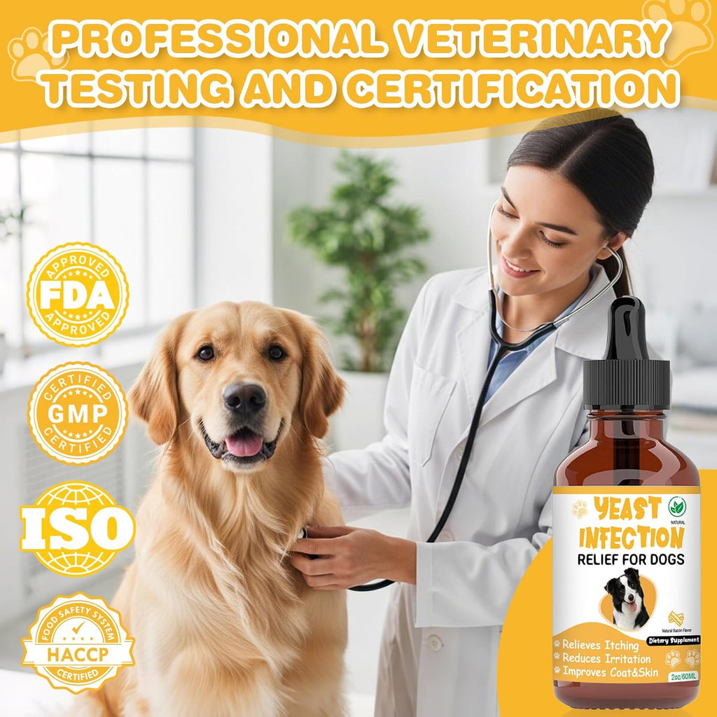 Natural Yeast Infection Treatment for Dogs,Supports Healthy Itch Relief,Inflammation Relief,Allergy Relief & More,Dog Ear Infection Treatment,Itch Relief for Dogs,Ear Infection Treatment for Dog - Image 9