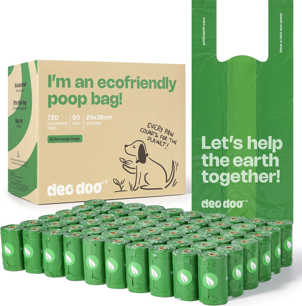 Dog Poop Bags with Handles Large Size 20 Rolls 240 Counts Big Sizes Leak Proof and Extra Thick Waste Bags Refill Rolls for Walking Medium Large Dogs Cats Litter Unscented - Image 14