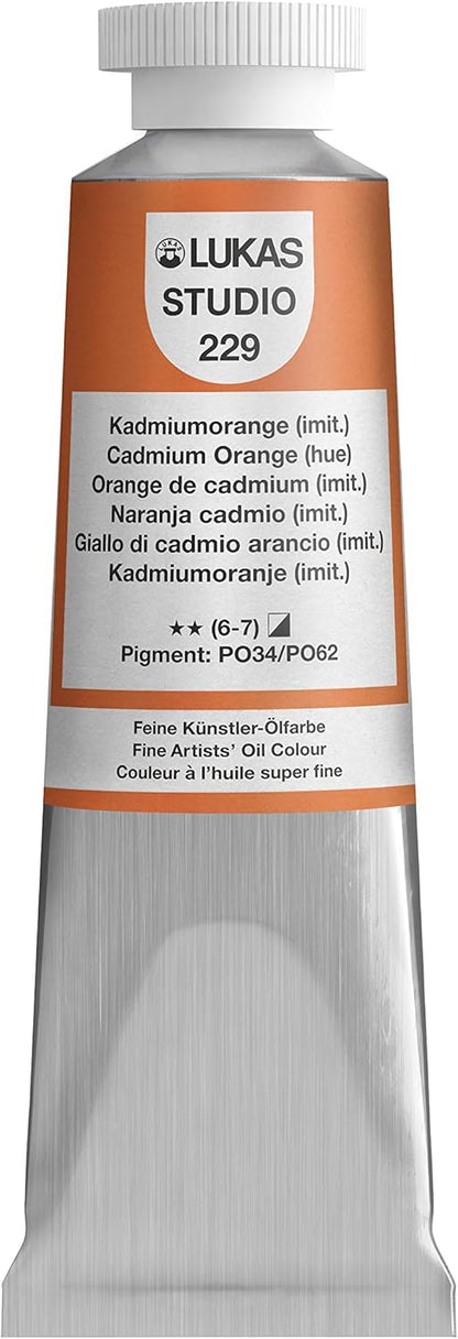 Lukas Studio Artist Oil Color Paints - High-pigment oil paint made with natural binder for artist, painting, & more! - [Raw Sienna - 200 mL] - Image 12