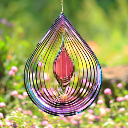 Grpwwt 3d water drop wind spinner front view