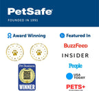 PetSafe Healthy Pet Food Station showing clear kibble hopper
