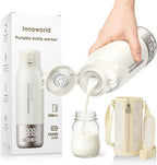 Innoworld portable bottle warmer front view with digital display