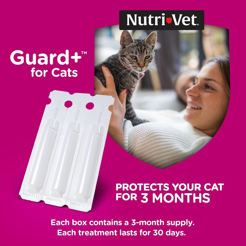 Waterproof topical flea protection drops for cats weighing over one point five pounds