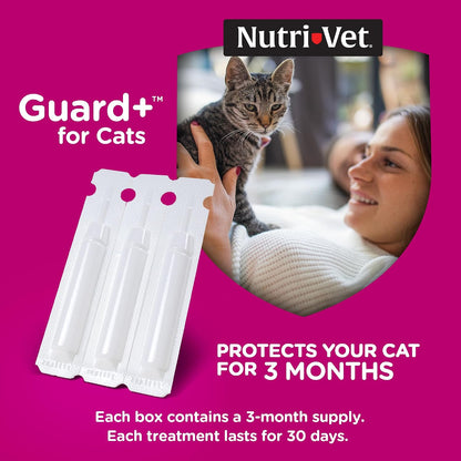 Waterproof topical flea protection drops for cats weighing over one point five pounds