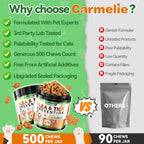 Flea and Tick Prevention for Cats, 500 Crunchy & Creamy Chews, Cat Flea Chewables with Natural Oral Flea Treatment Supplement Cats, Skin & Coat Support - All Breeds & Ages - Chicken and Krill Flavor - Image 9