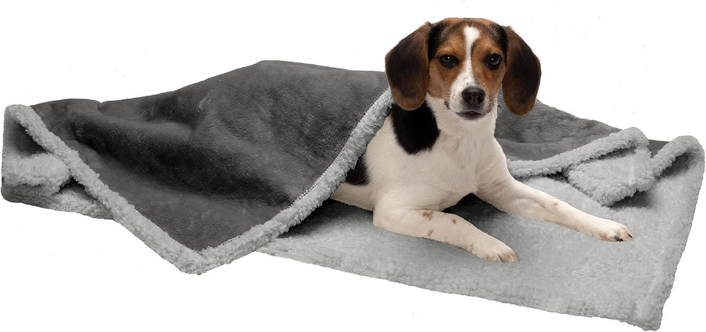 Furhaven Waterproof & Self-Warming Throw Blanket for Dogs & Indoor Cats, Washable & Reflects Body Heat - Soft-Edged Terry & Sherpa Dog Blanket - Espresso, Medium - Image 12