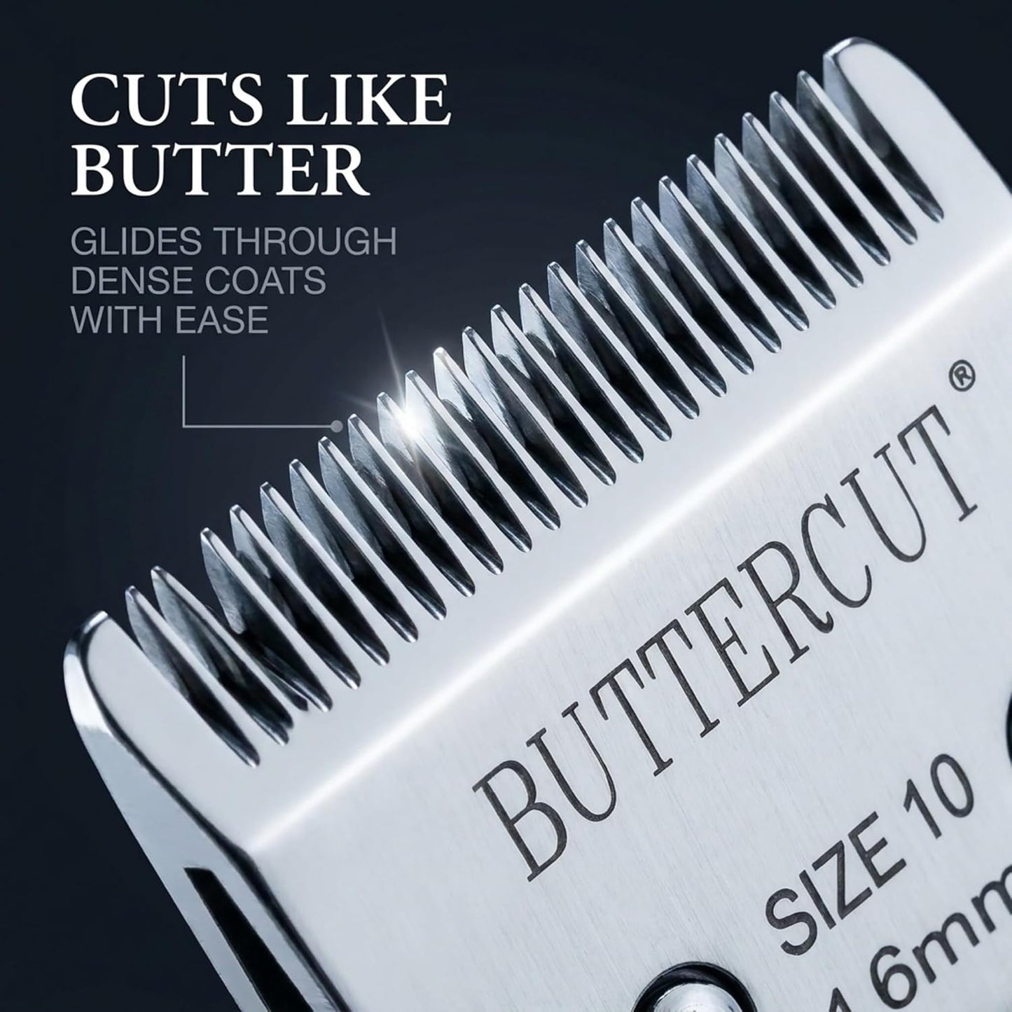 Back view showing the universal Type A5 detachable bracket mechanism of the clipper blade