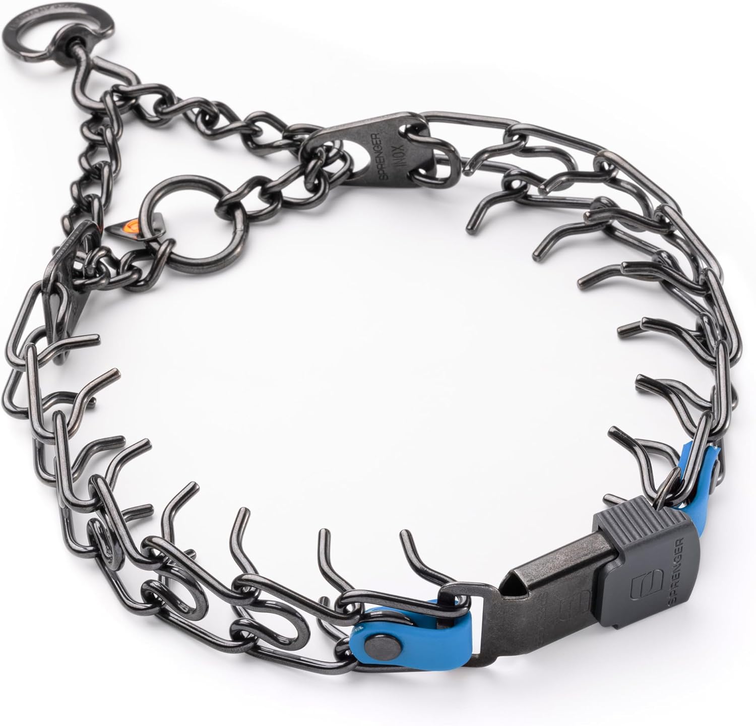 Herm Sprenger Prong Collar 3.0 mm Quick Release with Short Links & Swivel for Easy Use & Biothane Insert | Black Stainless Steel Dog Training Pinch Collar for Dogs, 20in (Necks up to 16-17in) (Black) - Image 10