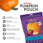 Freeze-dried pumpkin food topper for dogs and cats