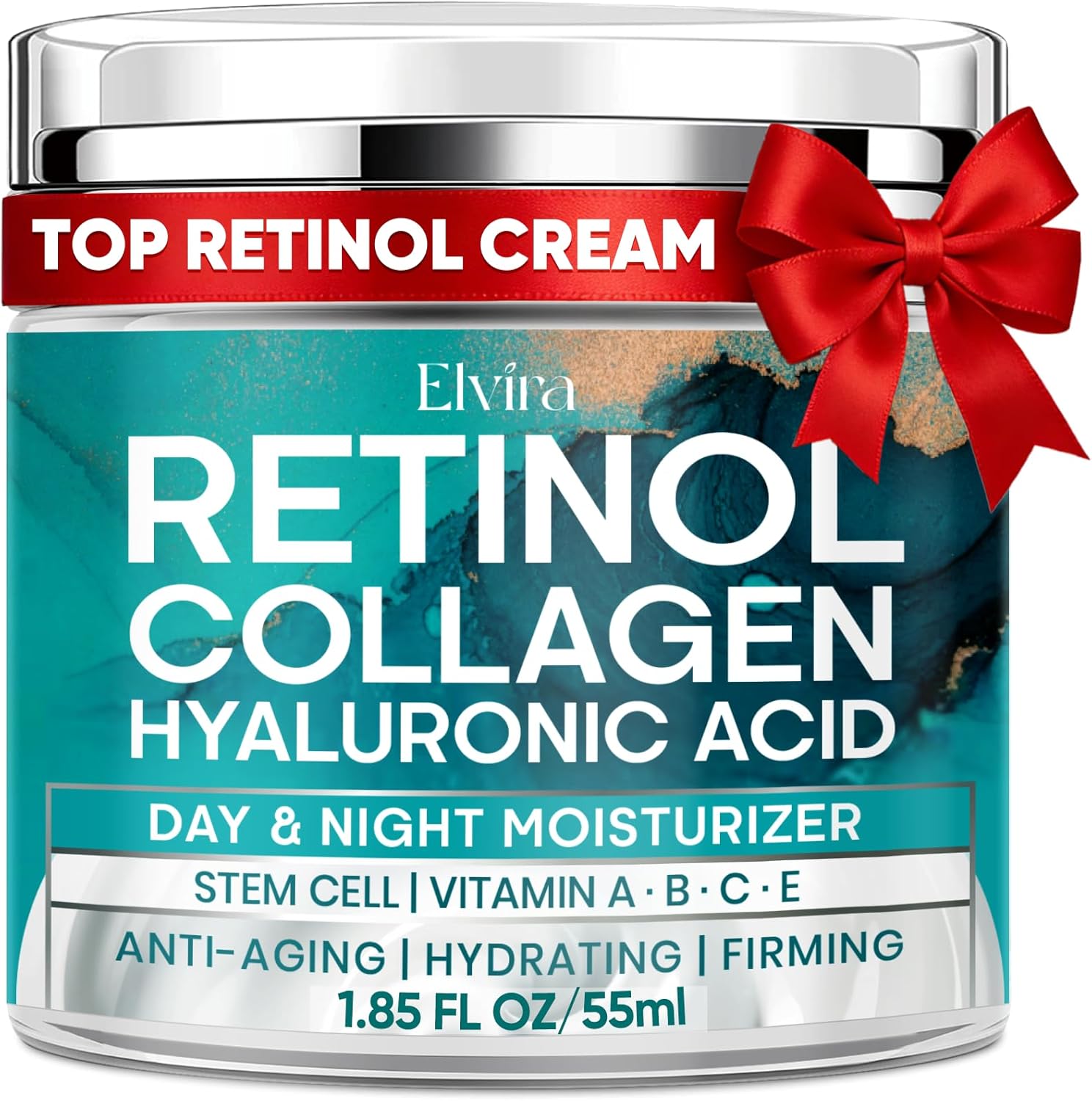 Elvira Retinol Anti Aging Face Moisturizer front view bottle
