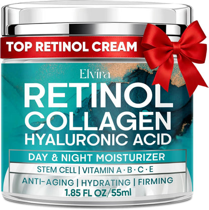 Elvira Retinol Anti Aging Face Moisturizer front view bottle