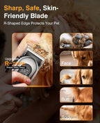 Close up view of the matte bronze and silver finish on the Mearens cordless clipper