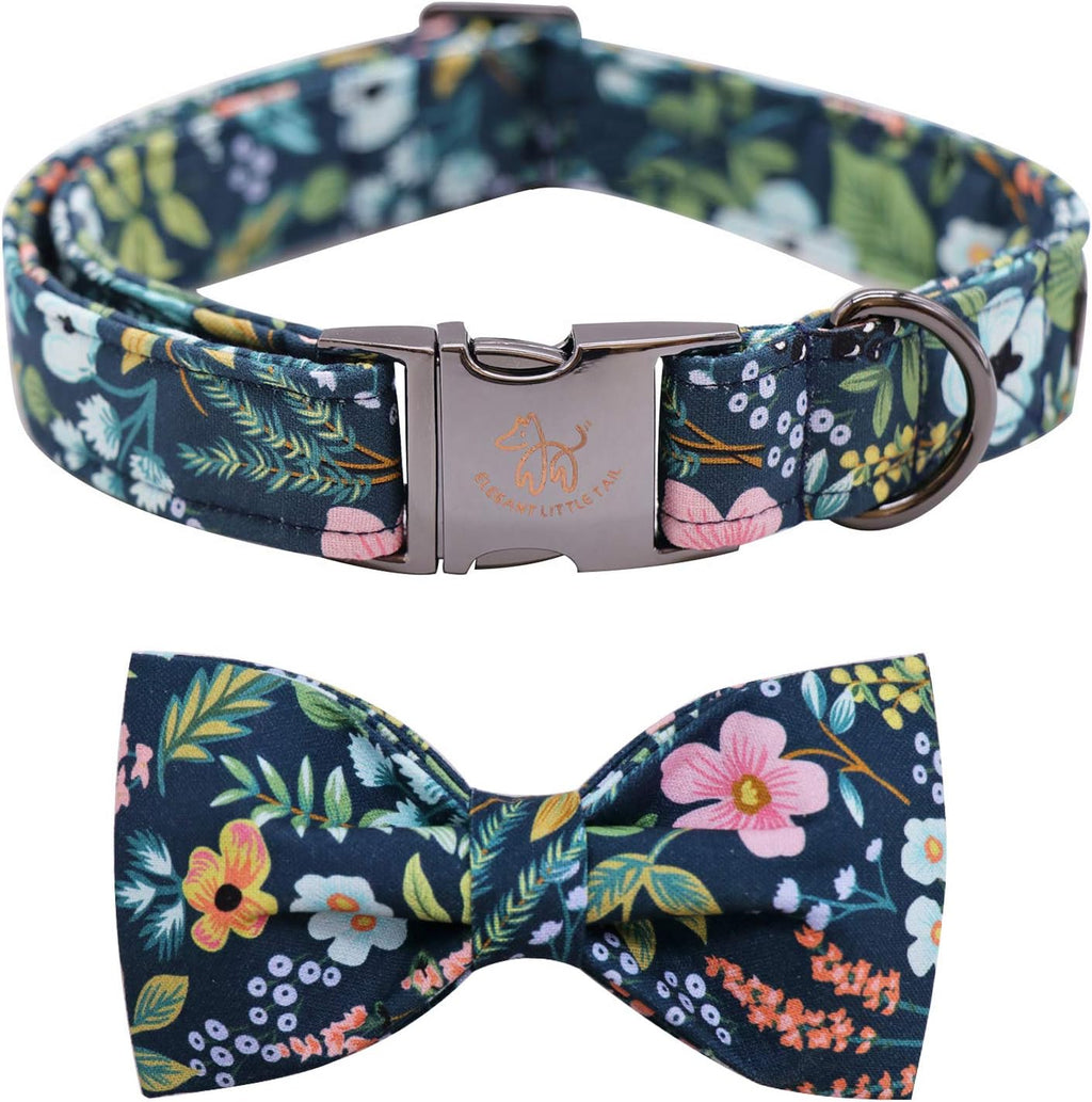 Elegant little tail Independence Dog Collar, July 6th American Flag Bowtie Puppy Collars, Hoiday Pet Collars Cute Pet Bowtie Dog Collar for Medium Dogs - Image 9