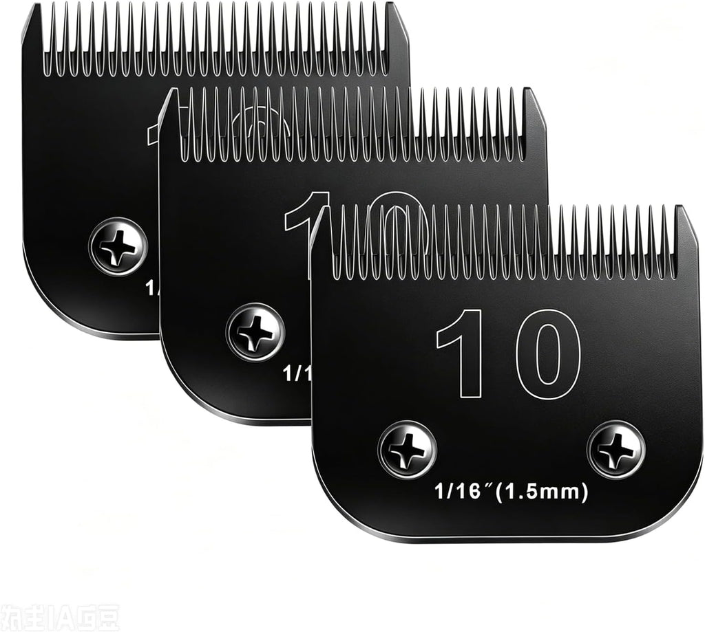 6pcs Dog Grooming Replacement Blades Compatible with Andis/Oster A5/Wahl KM-10 Series Dog Clippers,Detachable Clipper Replacement Blade,Black (6PCS Black-#10+30+3FC+4FC+5FC+7FC) - Image 11