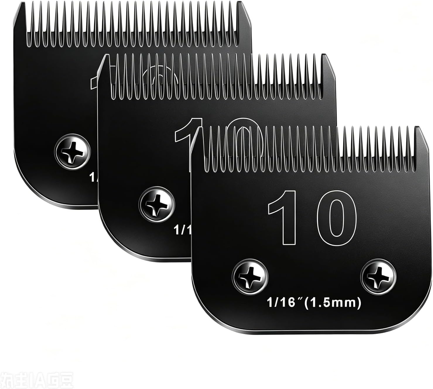 6pcs Dog Grooming Replacement Blades Compatible with Andis/Oster A5/Wahl KM-10 Series Dog Clippers,Detachable Clipper Replacement Blade,Black (6PCS Black-#10+30+3FC+4FC+5FC+7FC) - Image 11