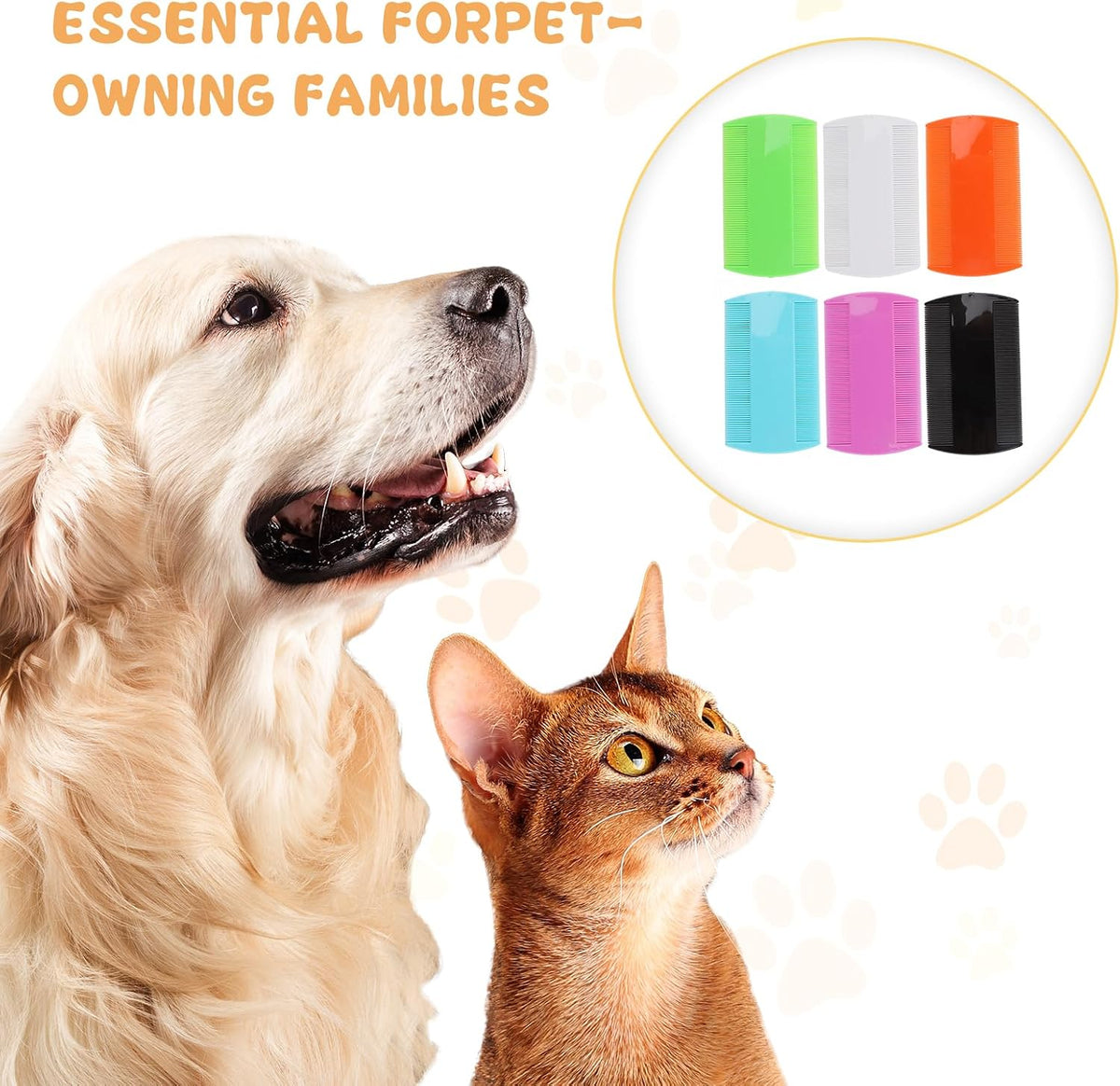 90 piece bulk pack of flea and lice combs for animal shelters