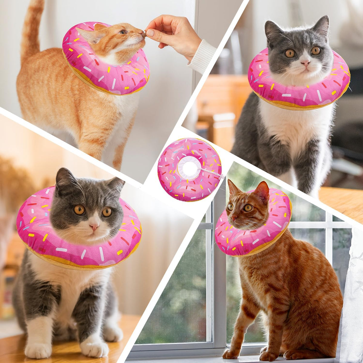 Seyezo cute donut alternative to the traditional plastic cone of shame