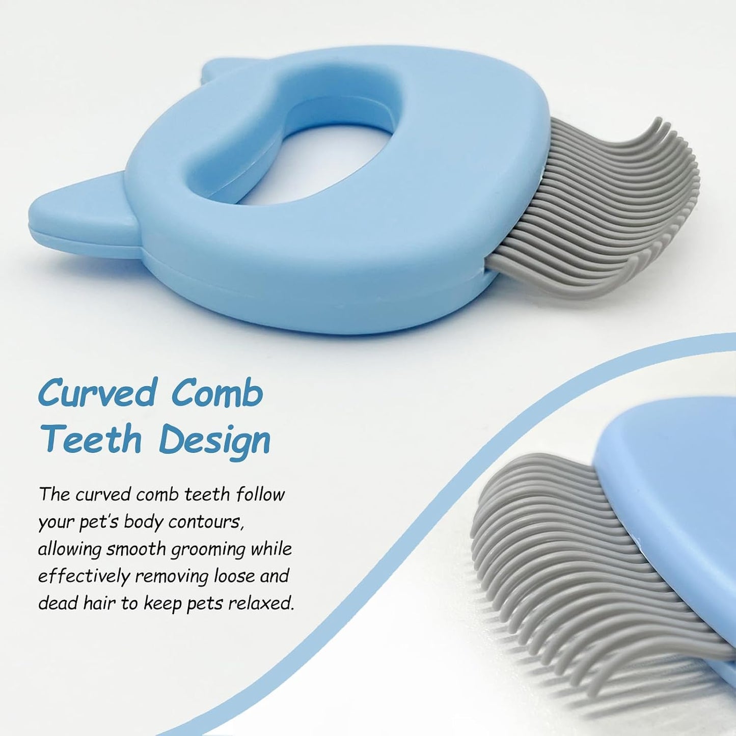 Close up of flexible bristles on Gmlawsc pet deshedding tool