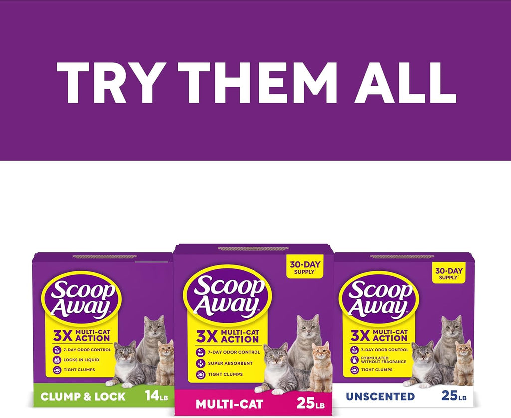 Scoop Away Advanced Multi-Cat Clumping Cat Litter, Meadow Fresh Scent, Pack of 2, 18.5 Pounds (Package May Vary) - Image 10