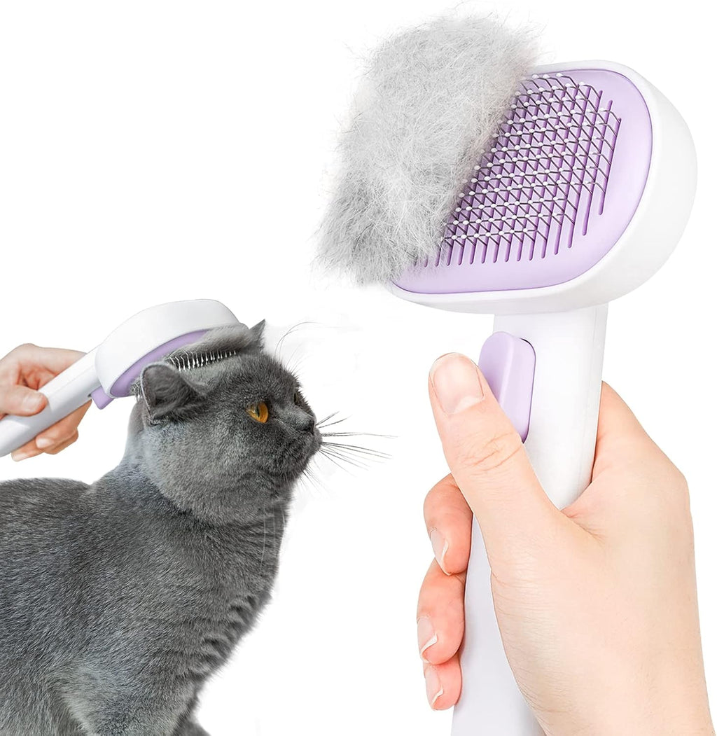 Aumuca Cat Brush for Shedding, Cat Brushes for Indoor Cats, Cat Brush for Long or Short Haired Cats, Cat Grooming Brush Cat Comb for Kitten Rabbit Massage Removes Loose Fur - Image 14