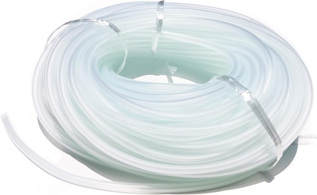 Blue aquarium airline hose roll with connector accessories