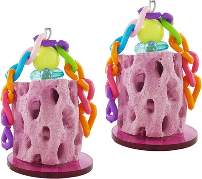 Wontee Bird Calcium Teeth Grinding Chew Treats Toy for Parrot Parakeet Cockatiel Conure Gerbil Rat Mouse Guinea Pig Chinchilla - Image 9