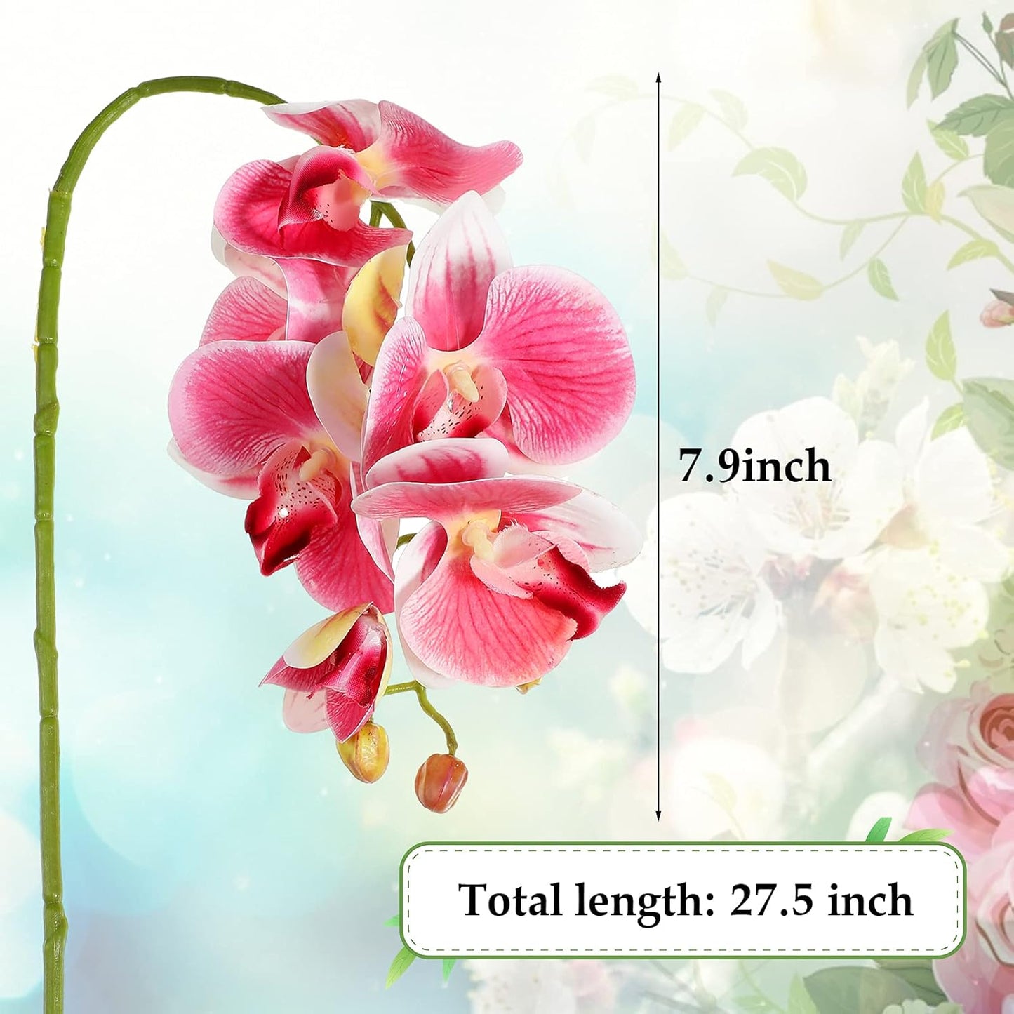 Close up of artificial orchid flower for terrarium decoration