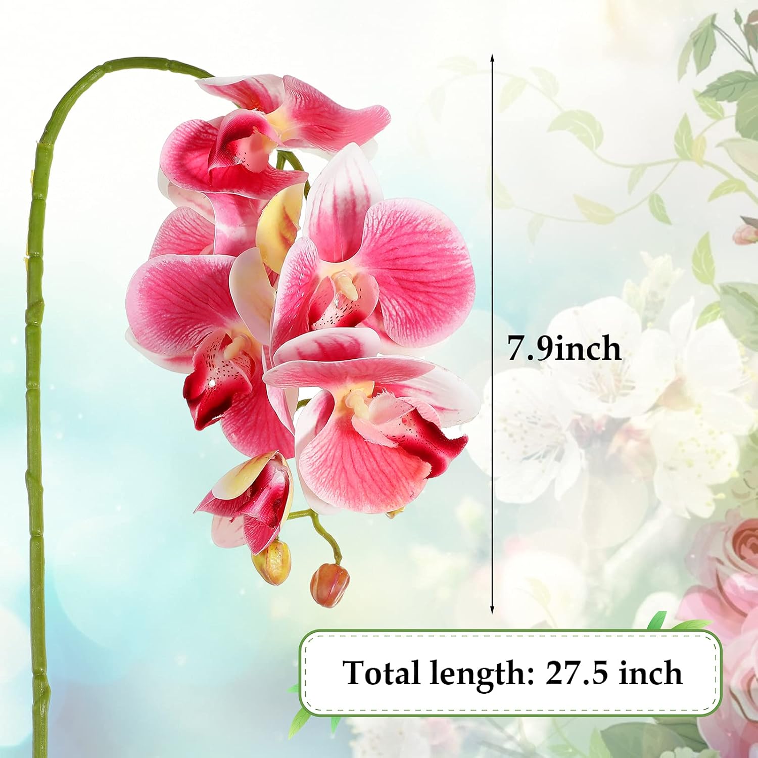 Close up of artificial orchid flower for terrarium decoration