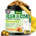 Yotango cat flea treatment crunchy and creamy chewables front view container