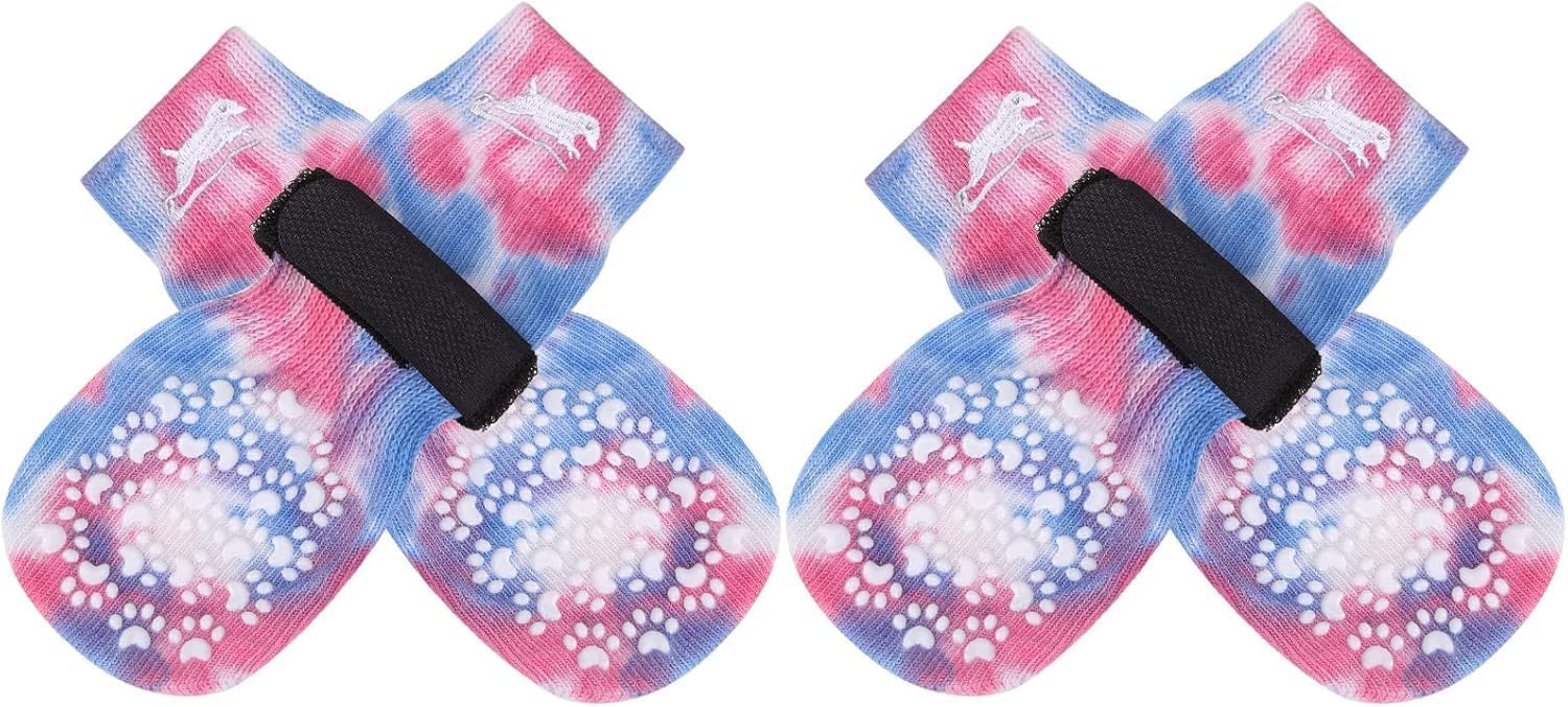 Side profile of breathable knit fabric dog socks