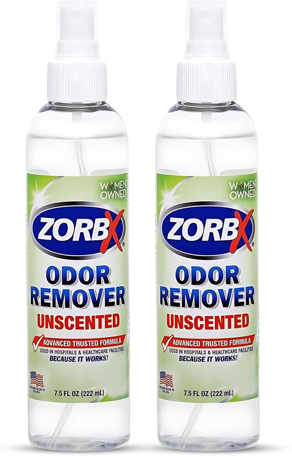 ZORBX Unscented Odor Eliminator Bundle: 16 Oz +7.5 Oz + 2 Oz - Hospital-Grade Odor Remover for Pet & Human Urine, Smoke & Strong Household Odors - Carpet, Upholstery, Mattress, Bathroom, Car & More - Image 10