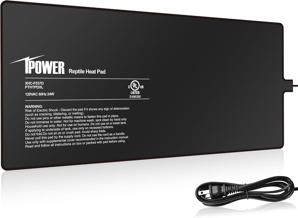 iPower Reptile Heat Pad 4X7 Inch 4W Heating Mat with Digital Thermometer for Turtle, Lizard, Frog, Snake, Reptile, and Other Small Animals - Image 12