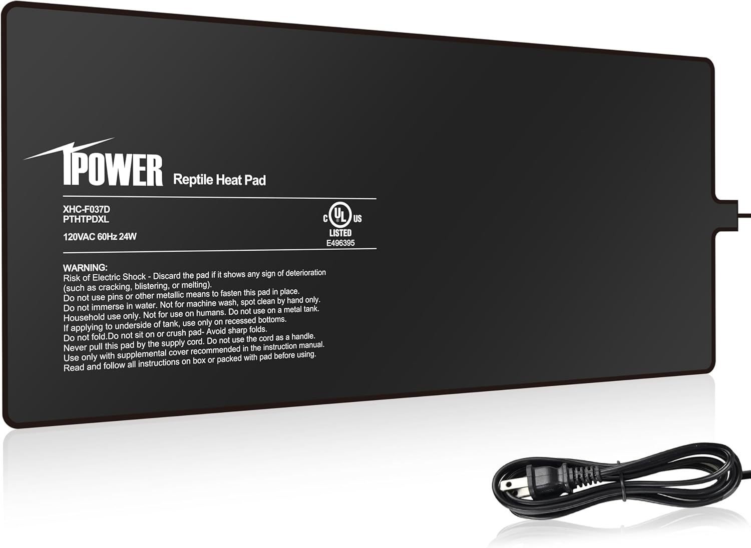 iPower Reptile Heat Pad 4X7 Inch 4W Heating Mat with Digital Thermometer for Turtle, Lizard, Frog, Snake, Reptile, and Other Small Animals - Image 12