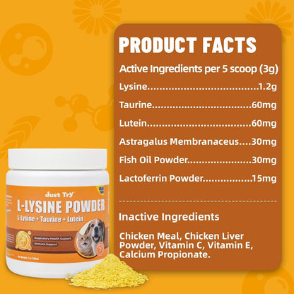 Taurine and lutein enhanced cat immunity supplement powder details