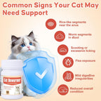 Hgdsyka cat medicine for roundworms crumbled in wet food