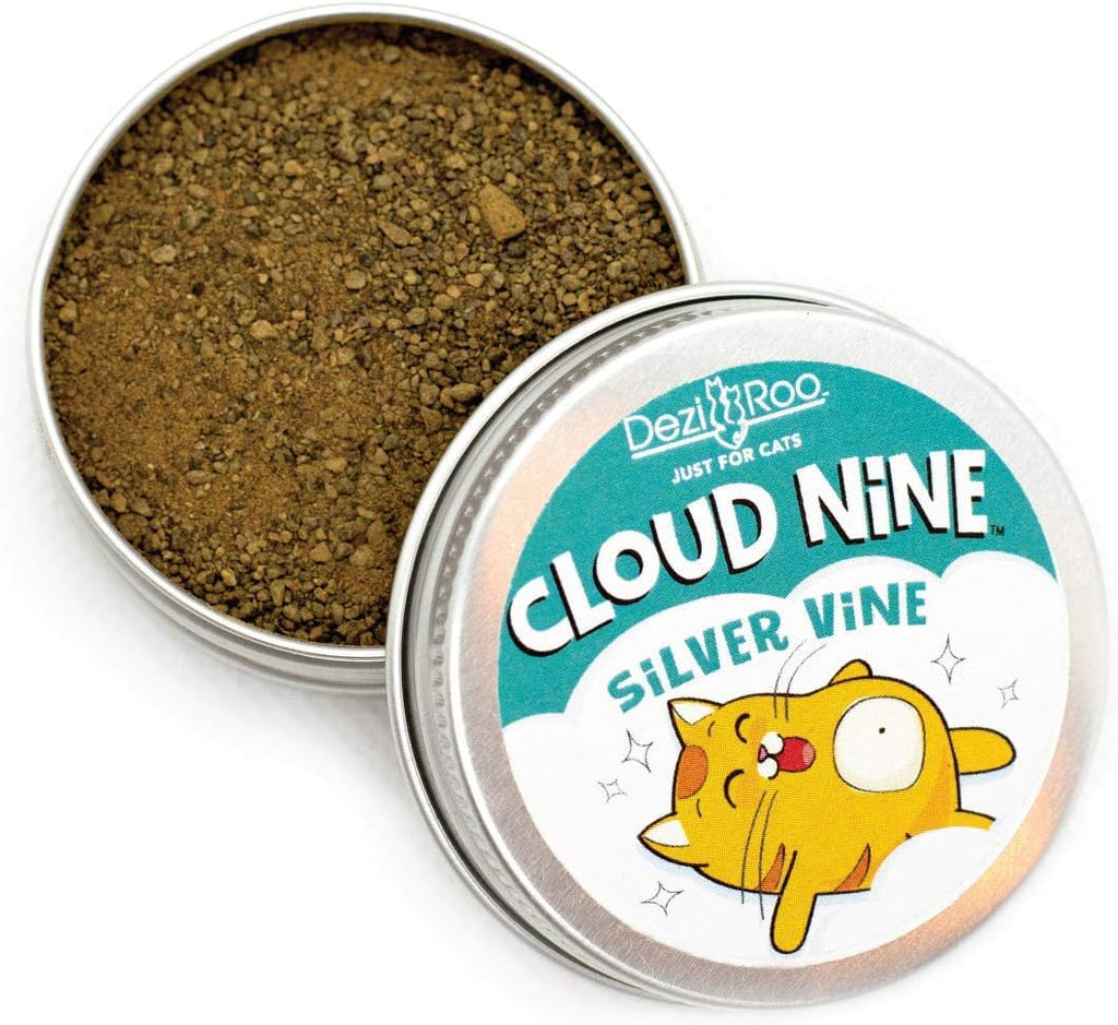 Dezi Roo Cloud Nine Silver Vine Powder jar and label details