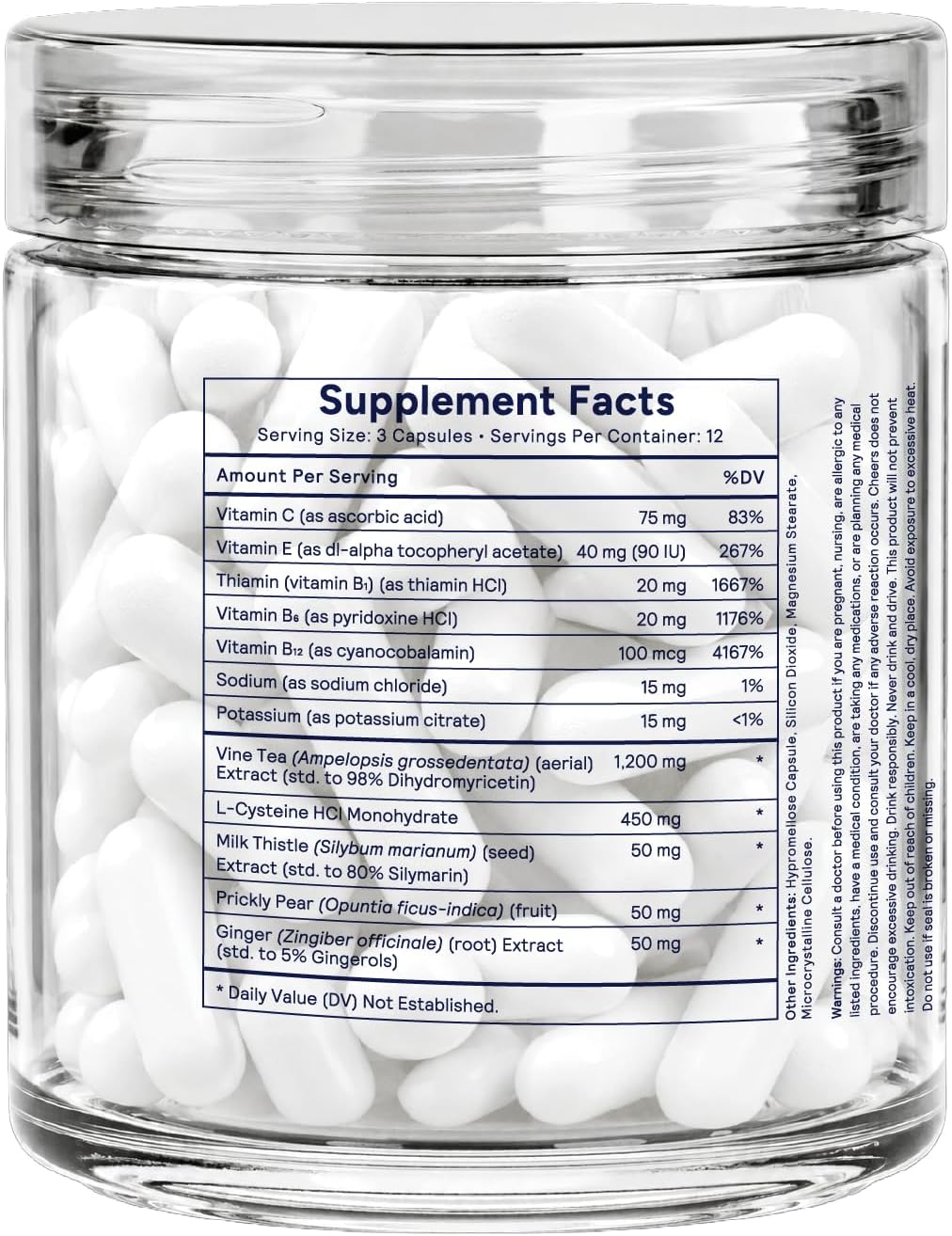 Cheers Restore | Supplement with DHM, L-Cysteine, Milk Thistle | 12 Doses - Image 5
