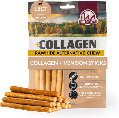 Wild Eats Real Duck Collagen Bully Sticks for Dogs (25 Pack,5 Inch) Long Lasting Dog Chews No Hide Dog Treat Bully Stick Alternative, Rawhide Free, Grain Free, High Protein - Image 11