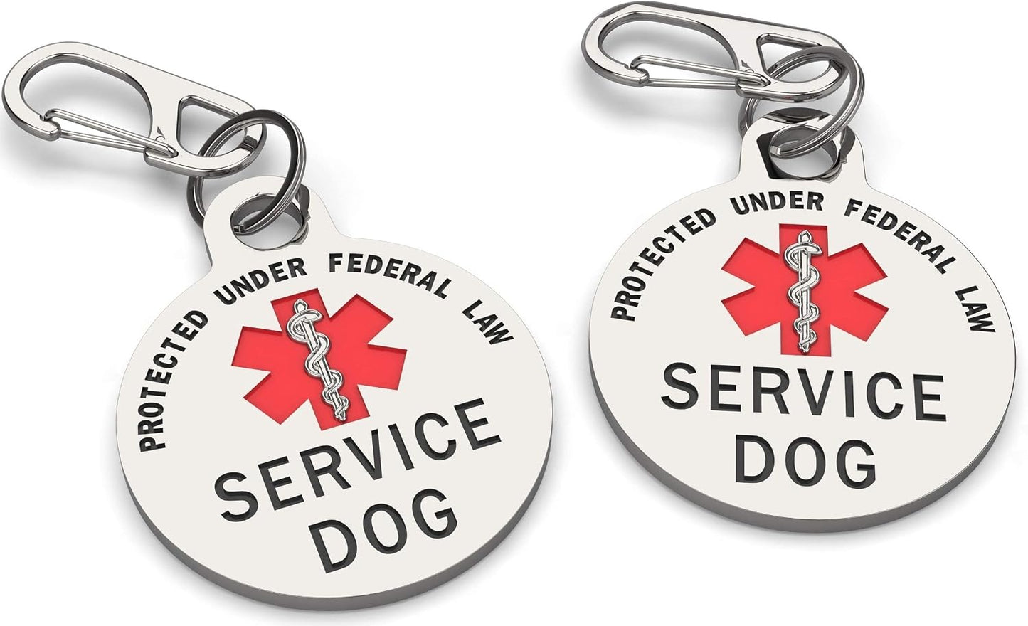 K9King heavy duty double sided medical alert tag showing scratch resistant enamel