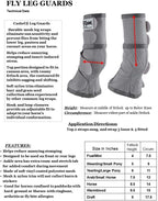 Cashel horse fly boots fabric and nylon trim detail