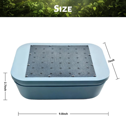 Double layer mealworm farm filtration mesh detail