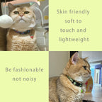 Yizepet four piece cat collar pack displayed flat showing different colorful fruit graphics