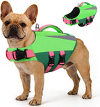Queenmore Dog Life Vest for Swimming Boating, Adjustable Medium Dog lifejacket with Durable Rescue Handle, Puppy Life Vest with Enhanced Buoyancy for Swimming Pool Beach Boating, Blue, M - Image 15